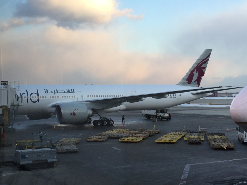 a large airplane on the tarmac