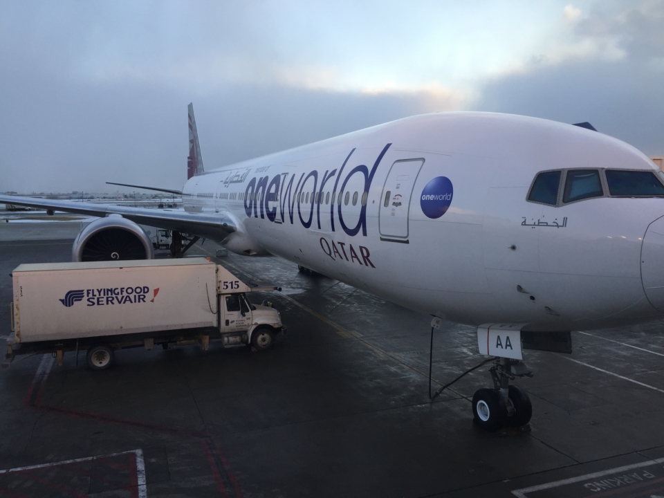 a large airplane parked on a tarmac