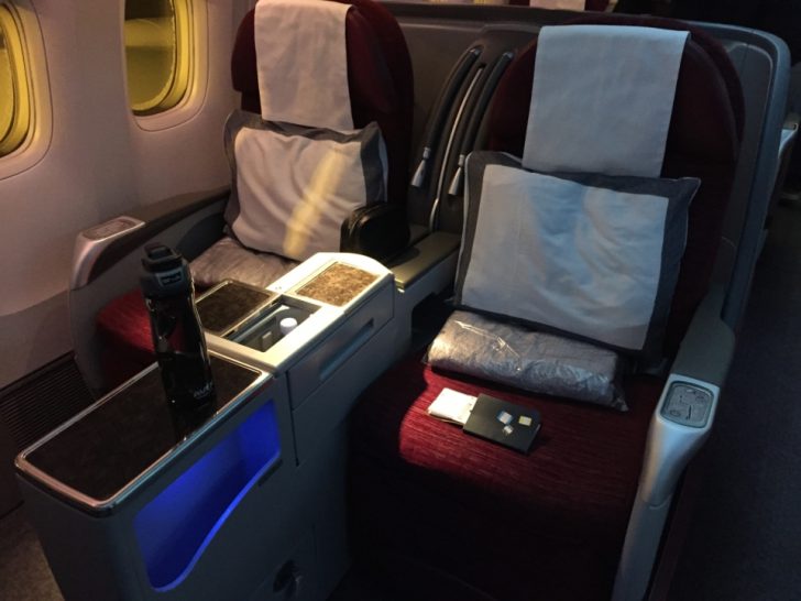 a seat on a plane