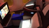 a seat in a plane