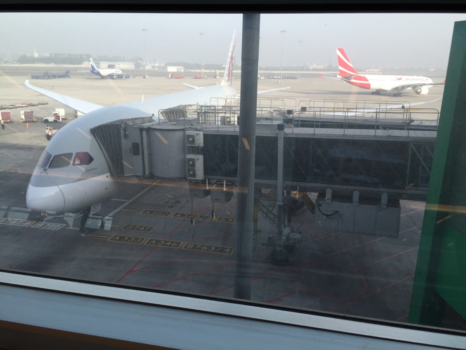 an airplane on the tarmac