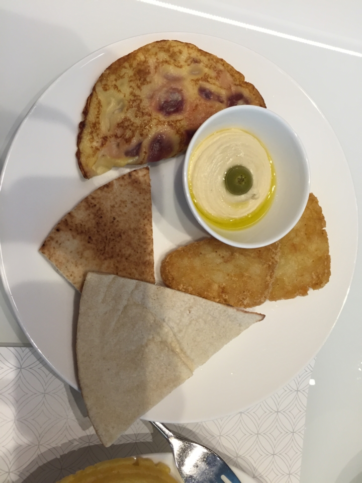 a plate of food on a table