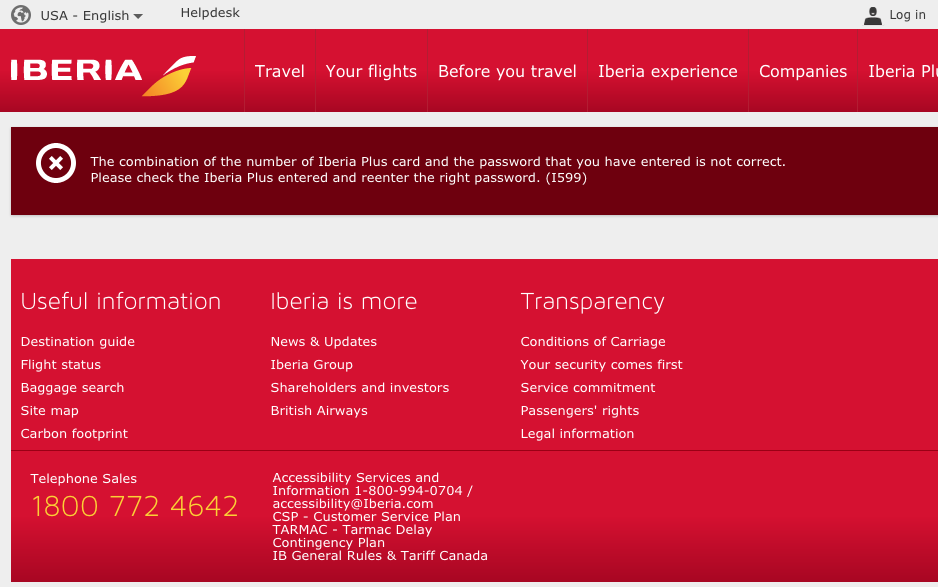 a screenshot of a red and white website