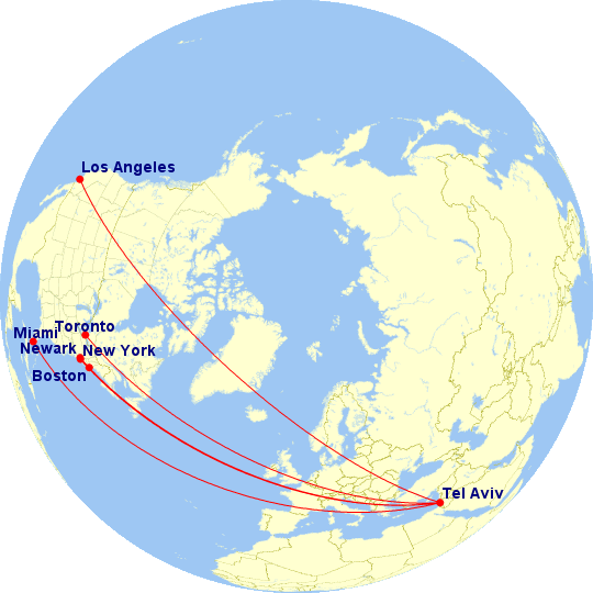 a map of the world with red lines