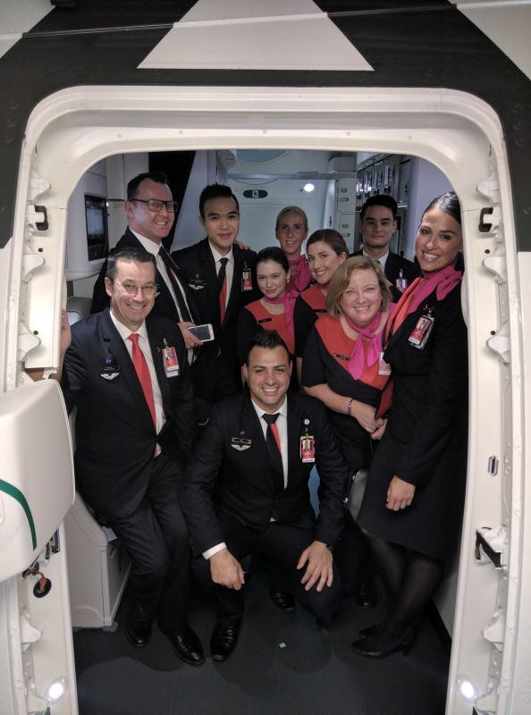 Qantas crew