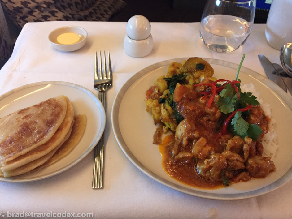 a plate of food on a table