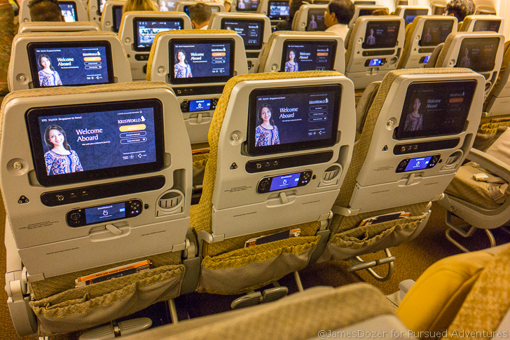 Singapore Airlines Economy Class