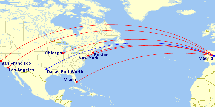 a map of the united states with red lines