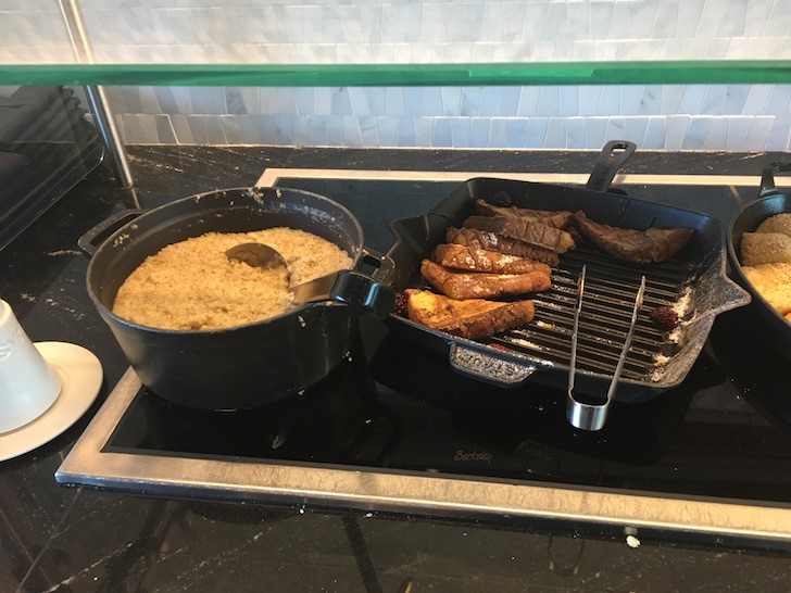 food on a stove