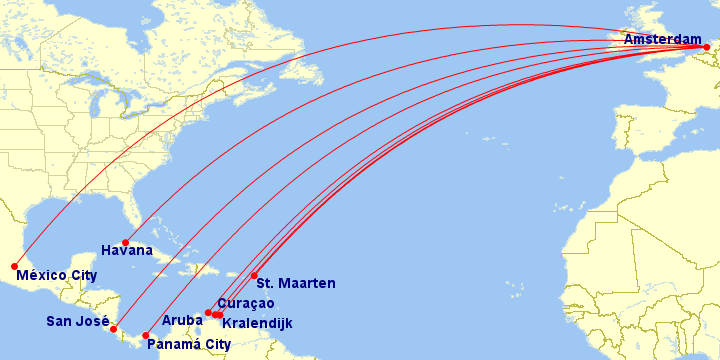 a map of the world with red lines