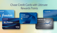a group of credit cards