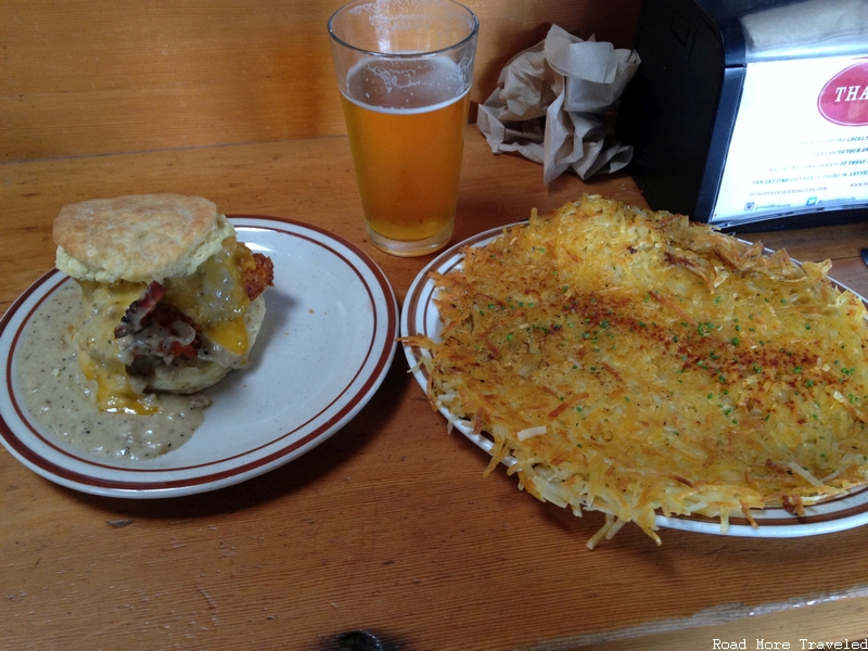 The Reggie and Hashbrowns at Pine State Biscuits