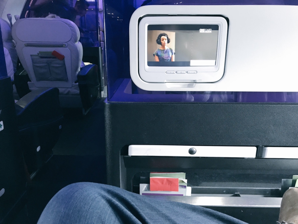 a screen on a plane
