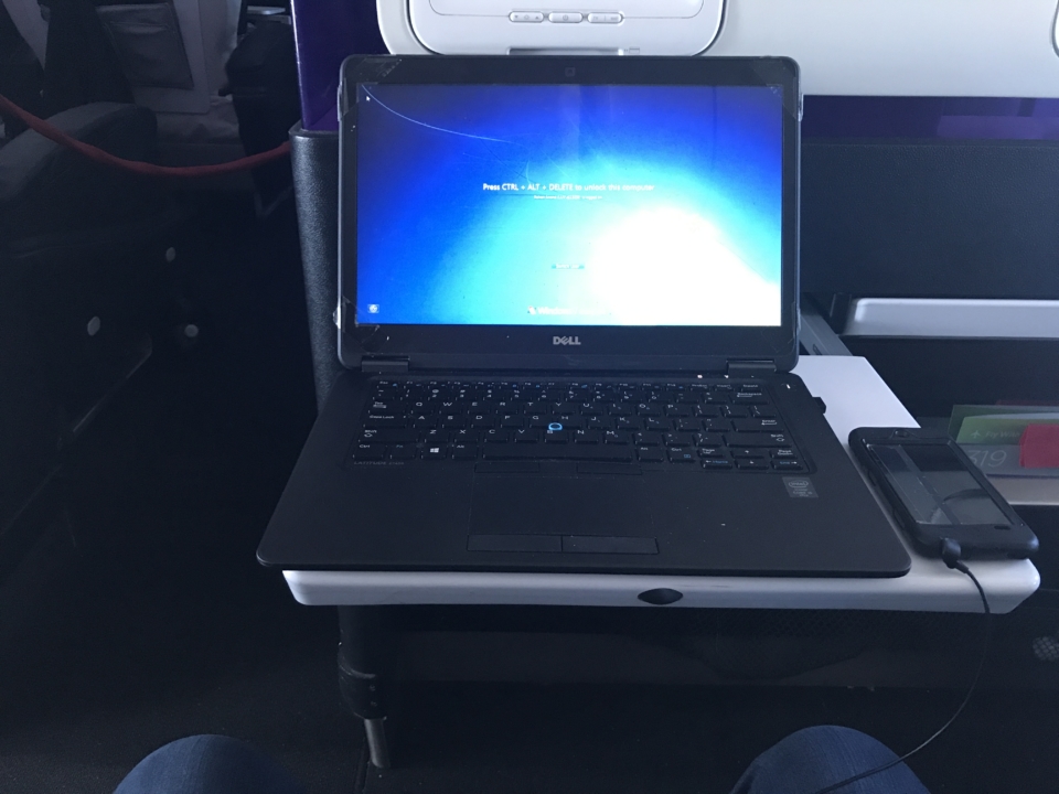 a laptop on a table