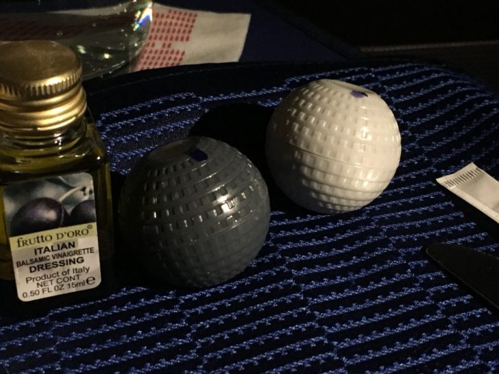 a group of golf balls on a table