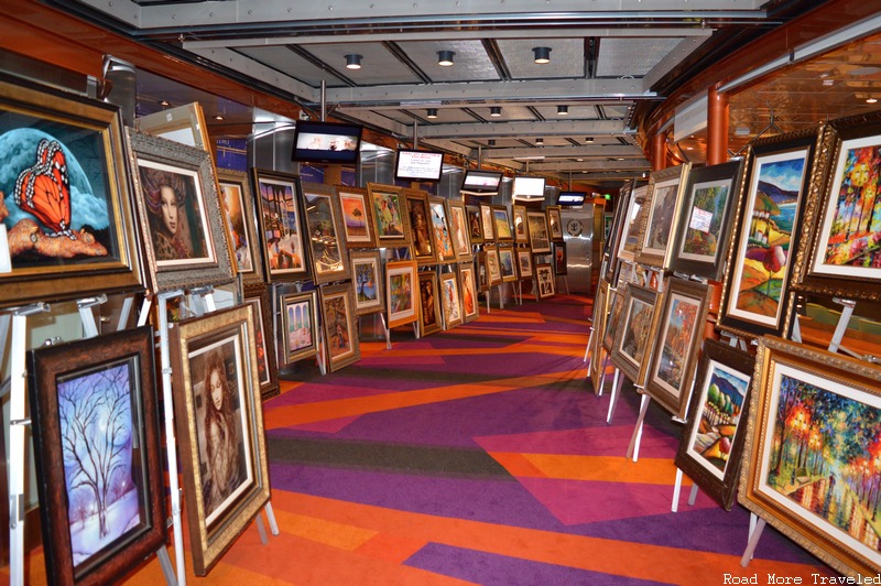 Royal Caribbean Liberty of the Seas - art gallery