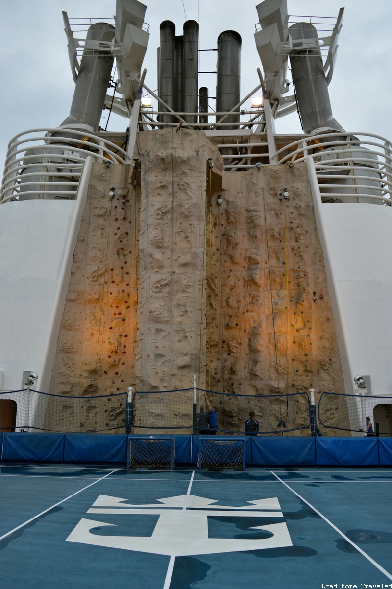 Royal Caribbean Liberty of the Seas - rock climbing wall