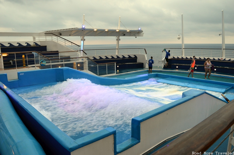 Royal Caribbean Liberty of the Seas - "Flowrider" surfing simulator