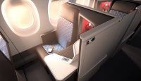 a seat in an airplane