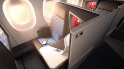 a seat in an airplane