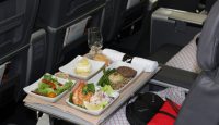 a tray of food on a table