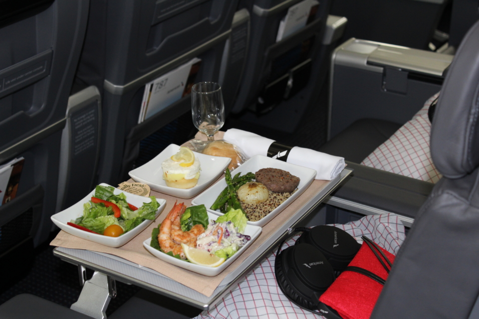 a tray of food on a table