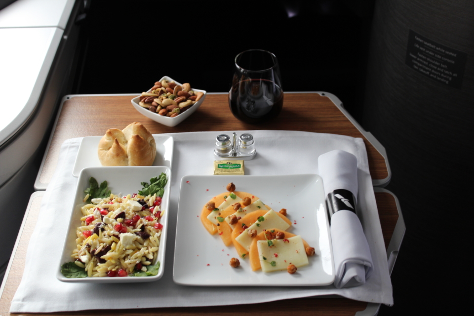 a plate of food on a table