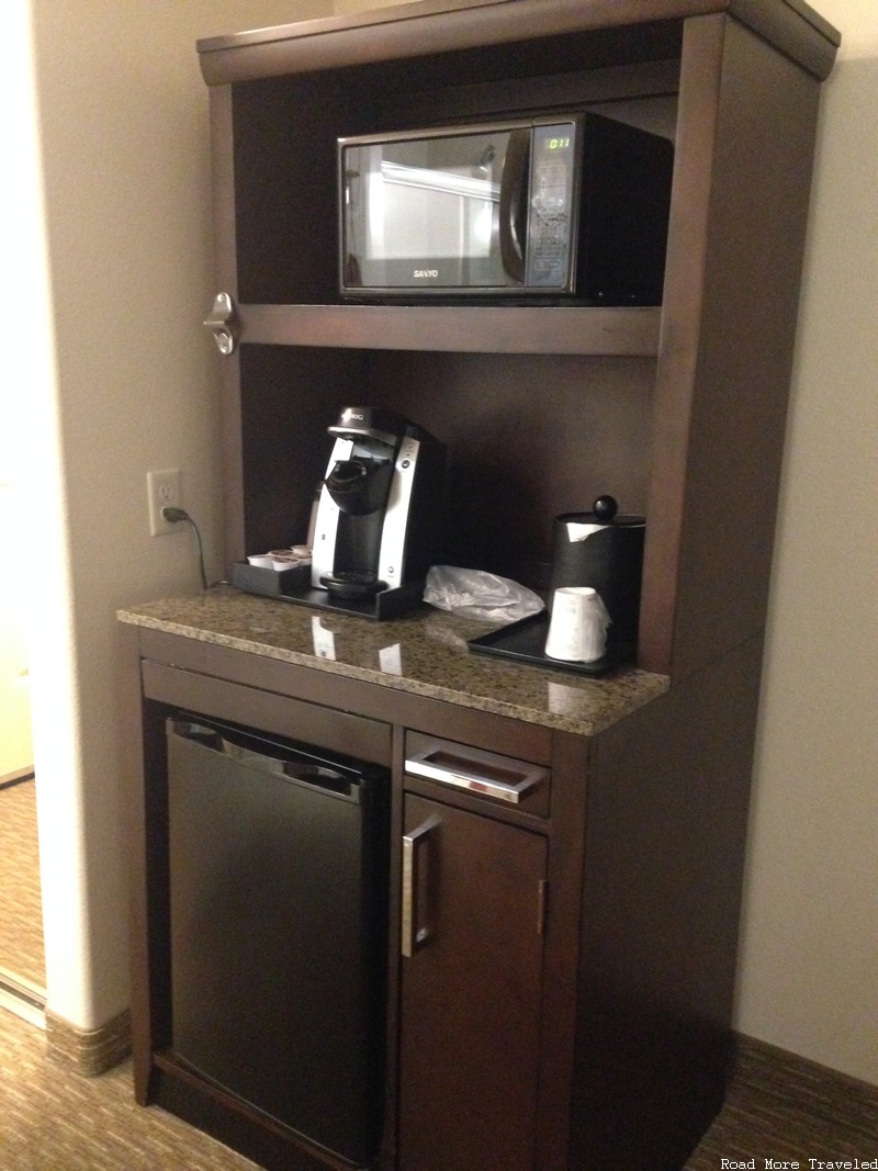 Hilton Garden Inn San Bernardino - microwave, fridge, and coffee maker