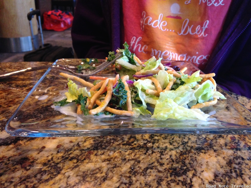 Alaska Lounge LAX - salad