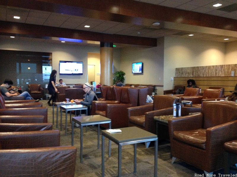 Alaska Lounge LAX - seating area