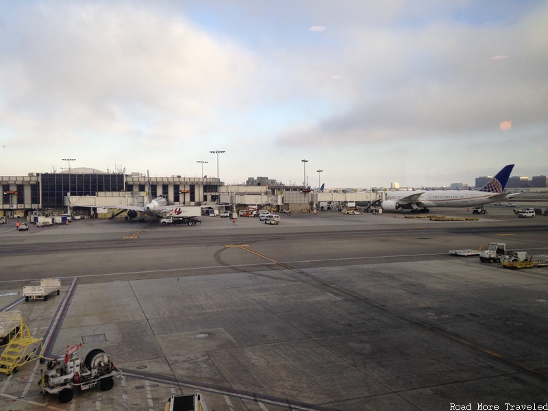 Alaska Lounge LAX - window views