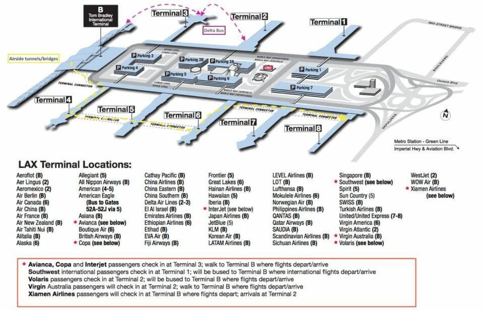 a map of a airport