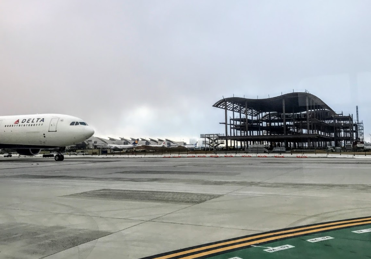 an airplane on the runway