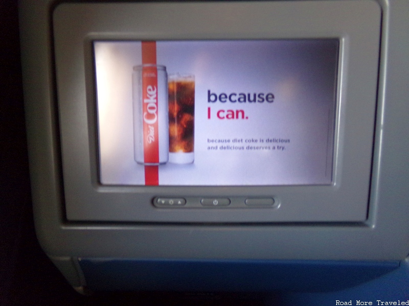 Delta One B767-400 - in-seat monitor