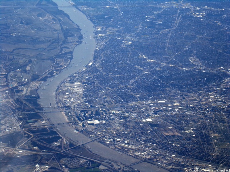 Aerial view of St. Louis