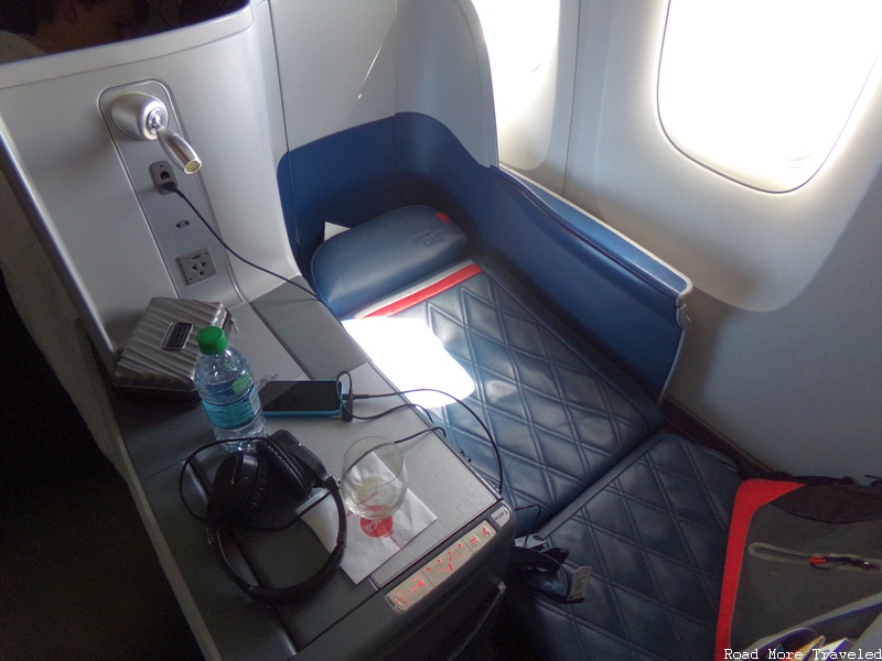 Delta One B767-400 - bed mode