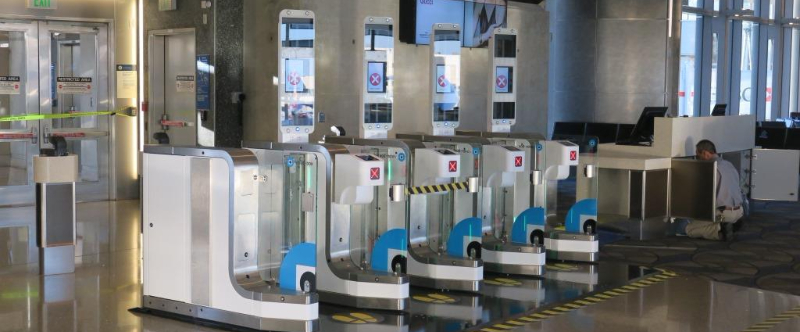 a group of machines in a row