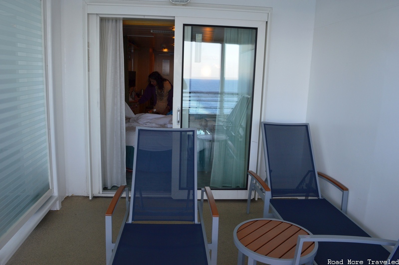 Spacious Ocean View with Balcony - deck chairs