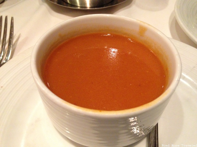 RCCL Liberty of the Season Main Dining - pumpkin soup