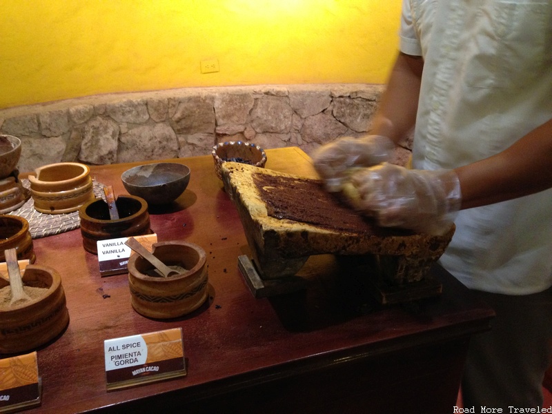 Chocolate making demonstration