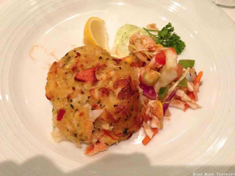 RCCL Liberty of the Season Main Dining - crab cake