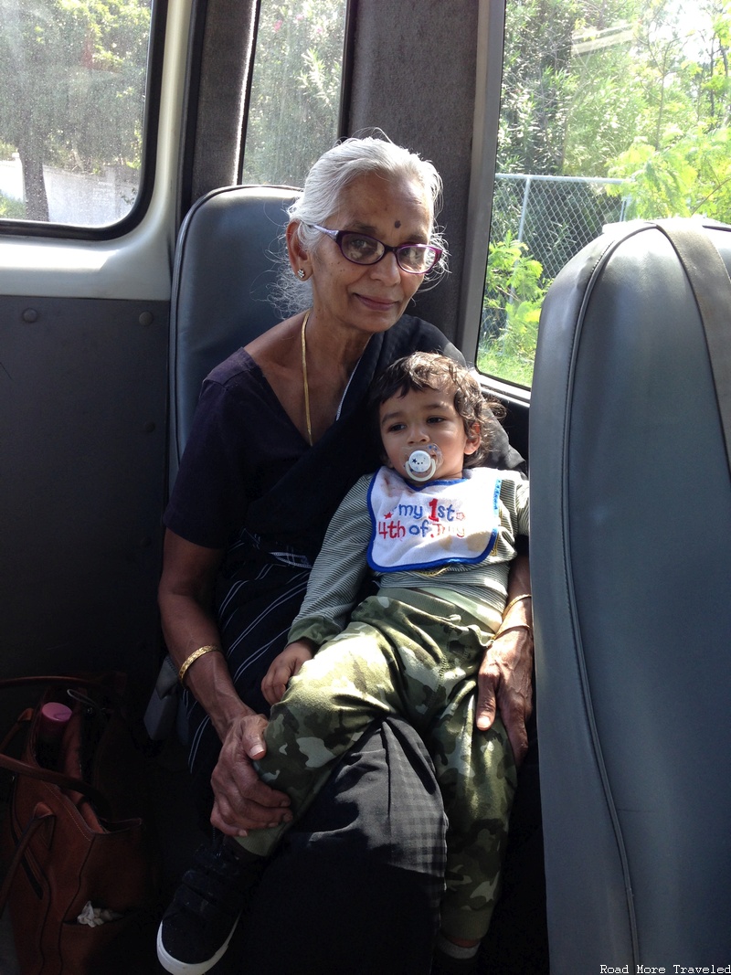 Baby and grandma in Grand Cayman