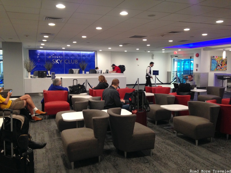 Delta SkyClub JFK Terminal 2 - seating area