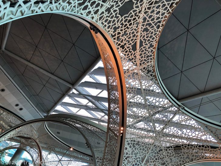 a ceiling with a metal structure