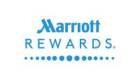 a blue and white logo