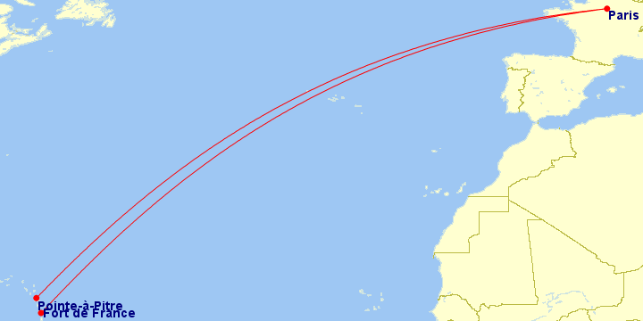 a map with a red line