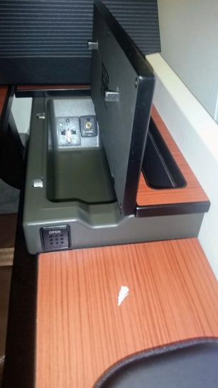 a close-up of a safe