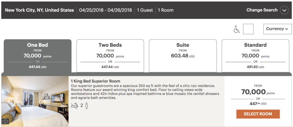 a screenshot of a hotel room