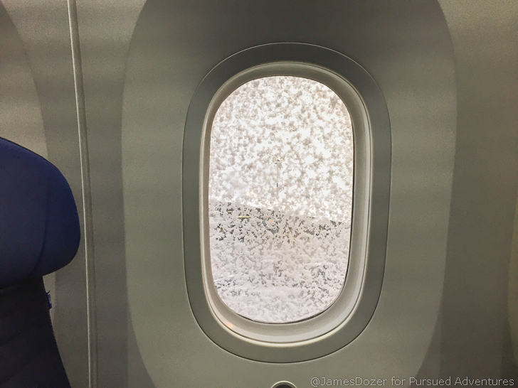 a window with snow on it