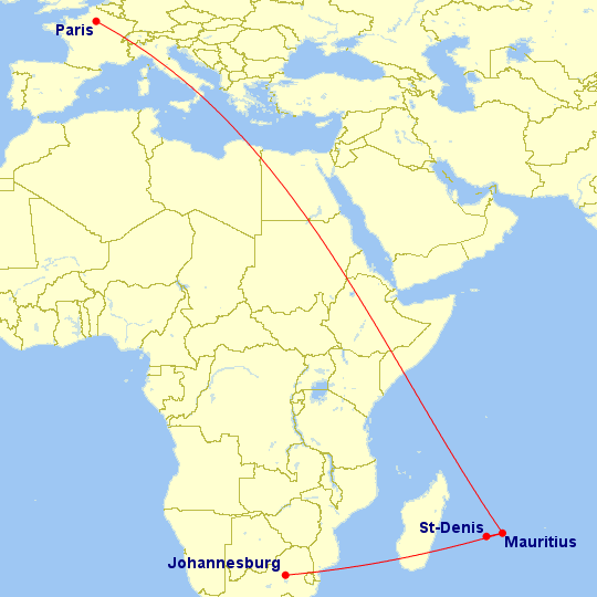 a map of africa with red lines